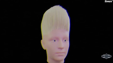 Create realist 3d hair models for any 3d character - Best Character Modeling service