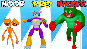 NOOB vs PRO vs HACKER in Merge Monster: Frog Evolution