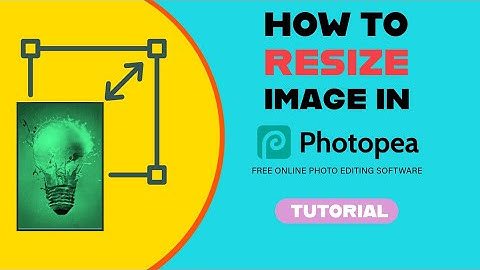 How o resize an image in Photopea