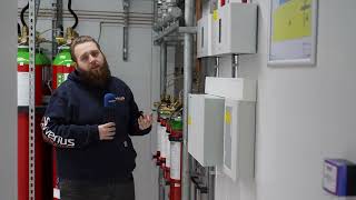 How does a datacenter handles fire suppression