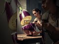 big Eggplant cutting #cutting tool