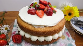 Victoria sponge cake….. Victoria sponge keki.