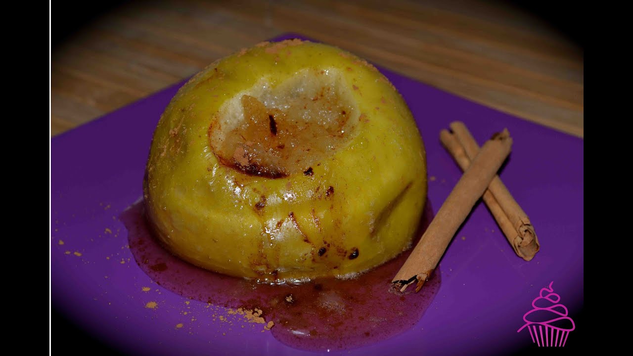 Microondas en hacer como cocidas manzanas