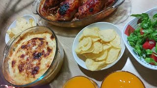 فطار ١٨ رمضان | رول الدجاج المحشي | رز معمر  فلاحي @hojirecipes