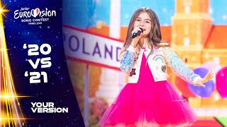 Junior Eurovision: 2020 VS 2021 (Your version)