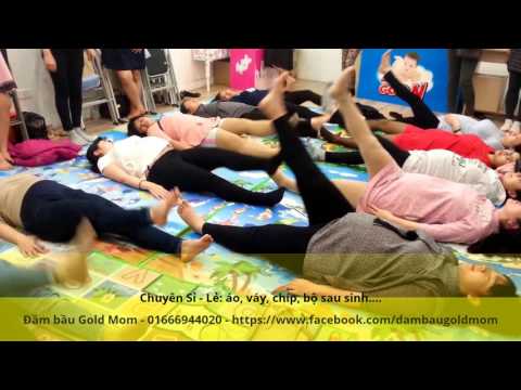 Bài tập giúp mẹ dễ đẻ - Đầm bầu Gold Mom | đồ bầu yoga