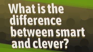What is the difference between smart and clever?