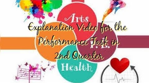 Explanation Video for the Performance Tasks in 2nd Quarter.