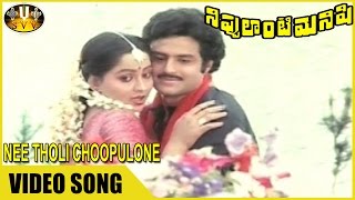 Nee Tholi Choopulone Video Song || Nippulanti Manishi Movie || Balakrishna, Radha || Sri Venkateswa