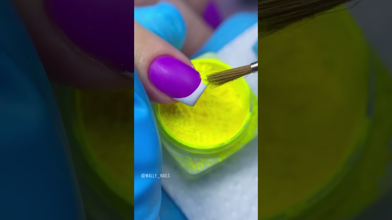 матовые фиолетовые ногти