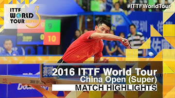 2016 China Open Highlights: Zhang Jike vs Ho Kwan Kit (R16)