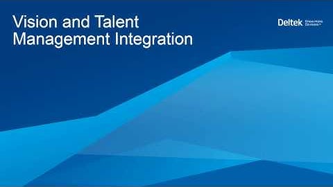 vision and talent management integration demo video 4