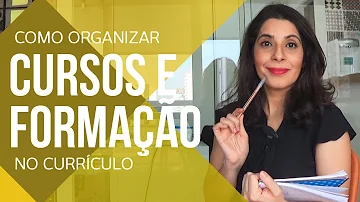 O que colocar na formação acadêmica de um currículo?