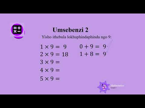 Ukuphindaphinda IsiZulu Gr3 Maths D11