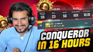 I Did Conqueror in Just 16 Hours || Fm Nasir Yt || Pubg Mobile