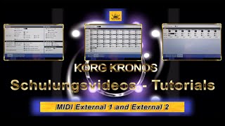 KORG KRONOS Tutorial 3 F MIDI External 1 und External 2