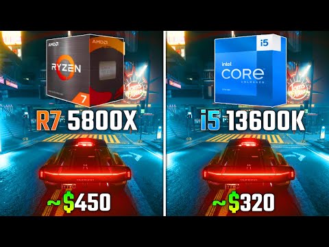 RYZEN 7 5800X vs INTEL i5-13600K | Test in 6 Games