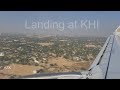 Landing at Karachi Airport - Etihad Airways