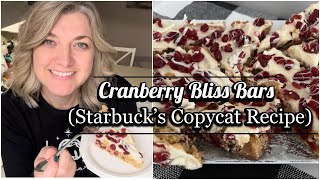 Cranberry Bliss Bars (Starbucks’ Copycat Recipe)