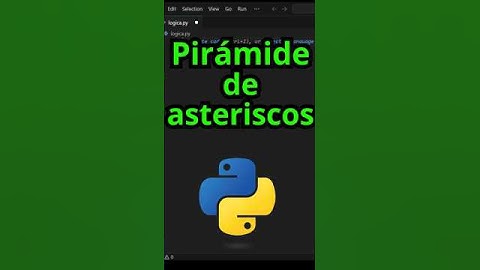 Pirámide de asteriscos - CURSO PYTHON