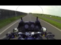 Ride on bmw r1100rt with gopro chin mounting