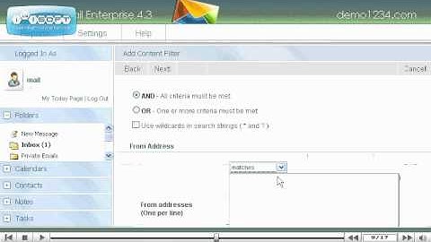 BMChosting SmarterMail content filter    tutorial