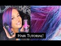 Pink, Purple and Blue Hair Tutorial with Arctic Fox and Ion Brights