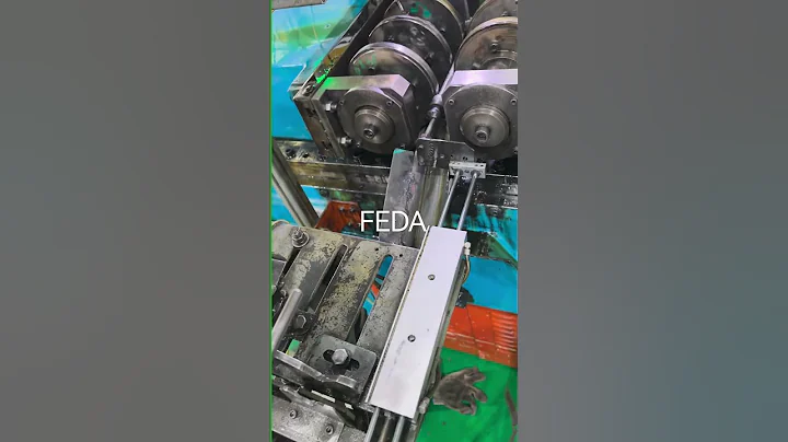 FEDA thread rolling machine with automatic feeder for straightening  #machine #auto #feeder