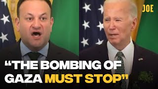 Leo Varadkar calls on Joe Biden to demand immediate ceasefire in Gaza