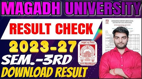 Magadh University UG Semester 3 Result kaise chek kre 2023-27 | Ba,BSC&Bcom Semester 3 Result| Ug