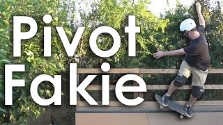 How to Pivot Fakie (Mayday) - Advanced Mini Ramp Skate Tutorials