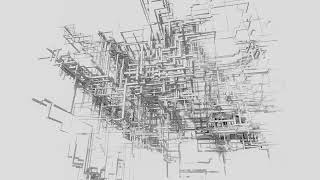 Cubic rectangular particle system with outlines, SSAO and fog in vvvv  | 4K UHD | 60fps