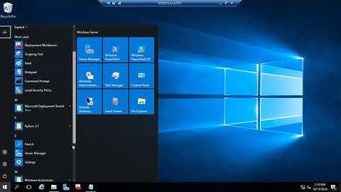 Install Python on Windows 10 / server 2016