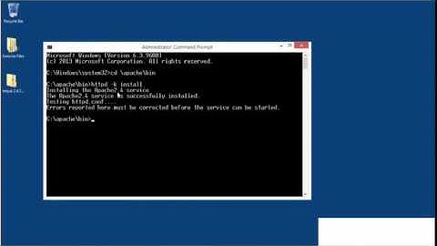 Running Apache as a Windows service