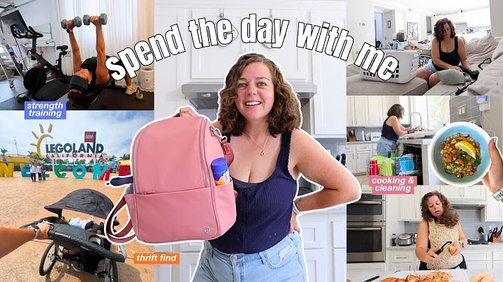 spend the day with me as a mom of 2 (cleaning, cooking, strength training, + thrift find!)