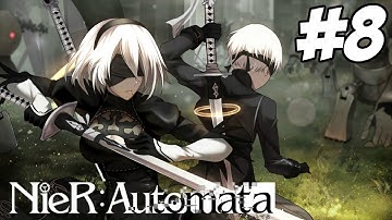 Nier: Automata Walkthrough PART 8 - Resistance Camp (PS4 1080p)