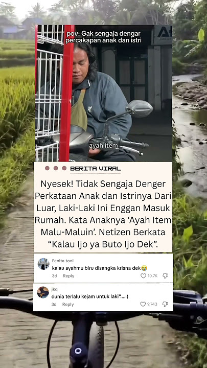 Bocil Gak Mau Dijemput Ayahnya Karena Item Malu-Maluin #beritaviral #beritaterkini