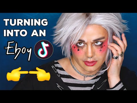 Turning Into An Eboy Makeup Transformation Youtube