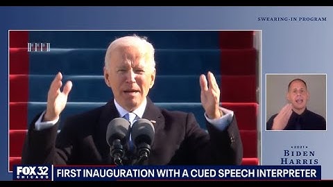 USA, Président Joe Biden - Investiture codée en Cued Speech, par Thomas Shull