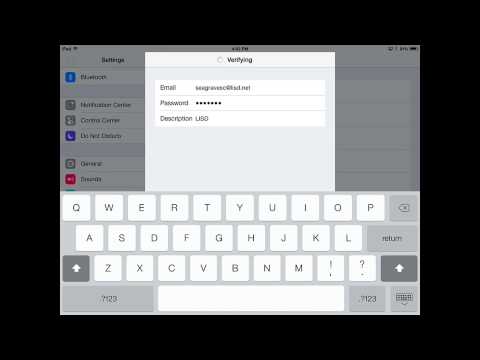Installing District email on iPad