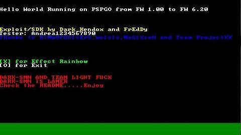 SCE Exploit: Hello World [Quality +]