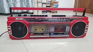 Vintage Sharp Boombox WQ- 276 Stereo Radio Cassette...9023321435..