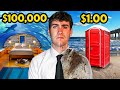 I Survived $1 VS $100,000 Vacation!