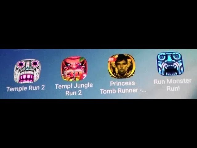 Temple Run 2 Vs Temple Jungle Runner Vs Tomb Runner Vs Run Monster Run(Android  Version) 