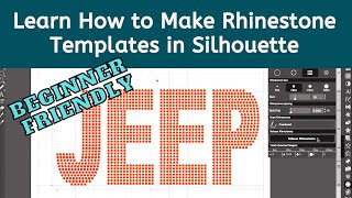 Making Rhinestone Templates in Silhouette for Beginners