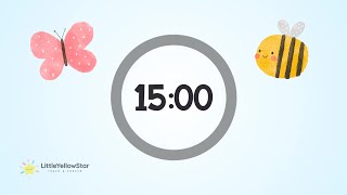Spring Timer For Kids - 15 Minutes Countdown Timer For Kids With Music | Classroom Countdown Timer