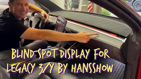 Hansshow Blind Spot Signal for Legacy Model 3/Y - Complete Install and Test