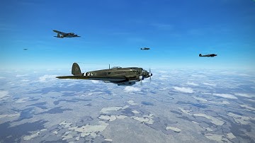 IL2:Battle of Staningrad - TAW Server JG4 He111 level bombing airfield