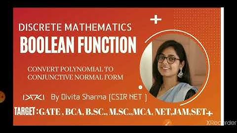 Express polynomial into conjunctive normal form - boolean function (lect.4 on Discrete Mathematics)