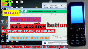 Jio F41T White Display Problem Solution || How To Flash Lyf Jio Phone F41T Hang Logo Stop Solution